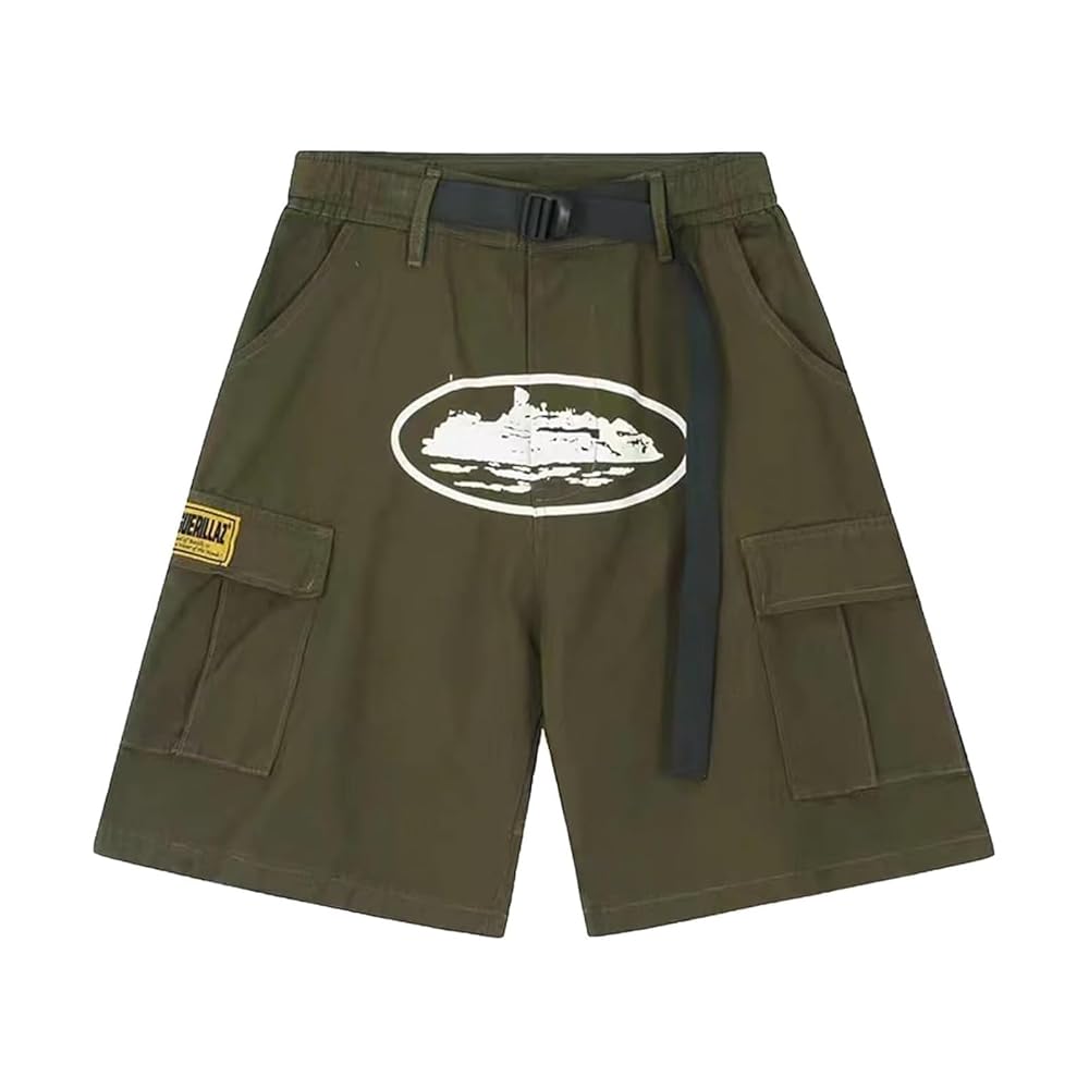 ビーバーマグナムCorteiz CARGO SHORT [OLIVE] Corteiz Guerillaz 21' Cargo Shorts Khaki Green Men's - US